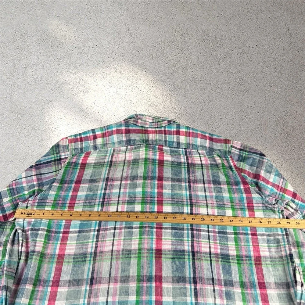 POLO RALPH LAUREN Men's Big & Tall Pastel Plaid Flannel Button-Down Shirt 2XB